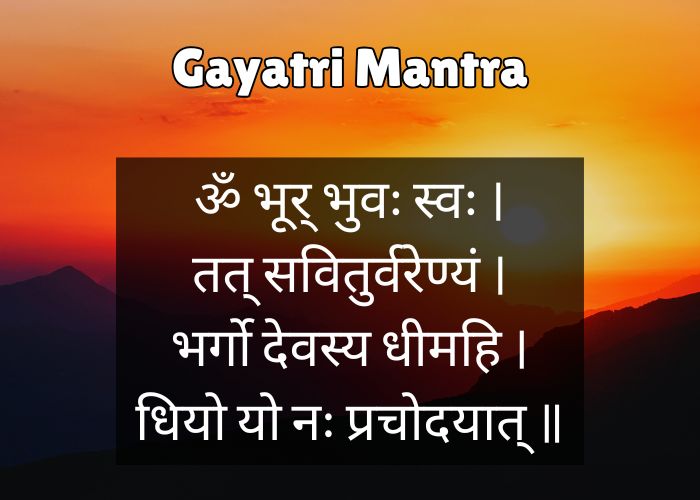 gayatri mantra in sanskrit