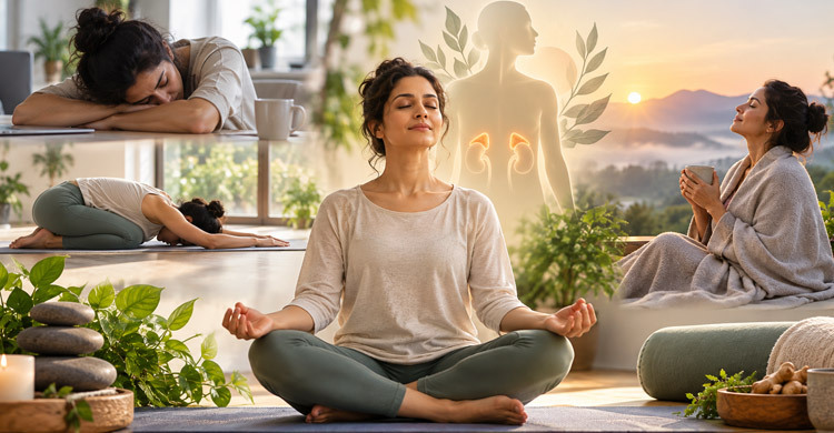 Yoga for Adrenal Fatigue: Low-Stimulation Practices That Restore Energy